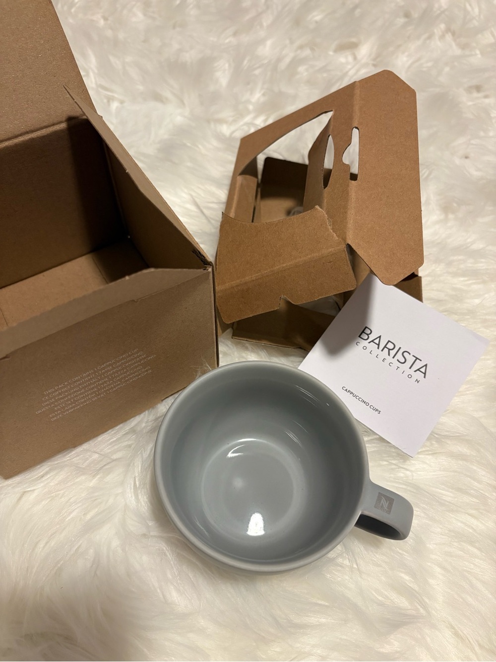 Nespresso Gray Barista Medium Cappuccino Mug
